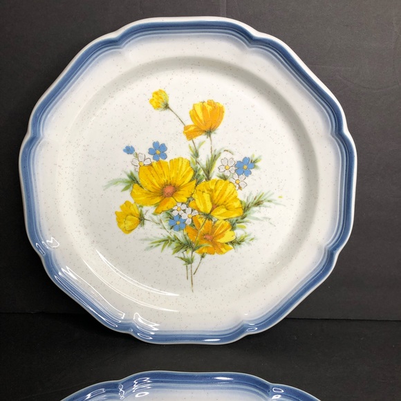 2 Mikasa Country Club Amy Dinner Plates in EUC - Picture 5 of 9